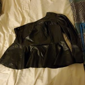 Pleather shirt